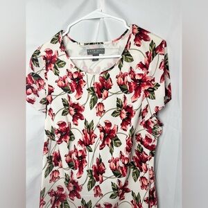 Kate Hill Women’s floral blouse/top 14W - Great Condition